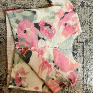 New La Maille Sezane Floral Sweater